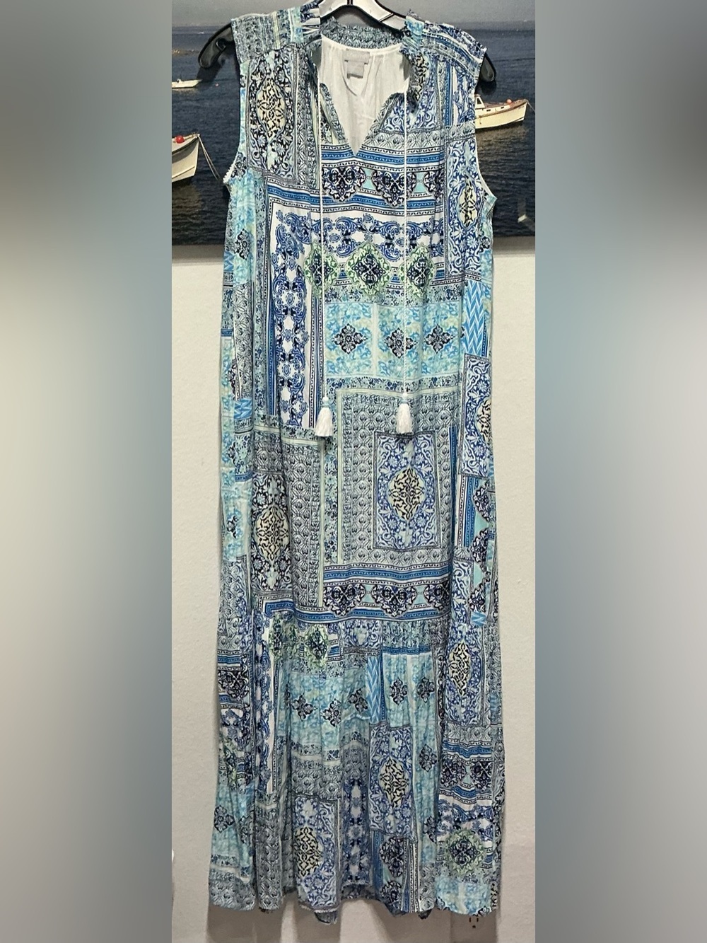 CHICO’S PRINTED MAXI DRESS